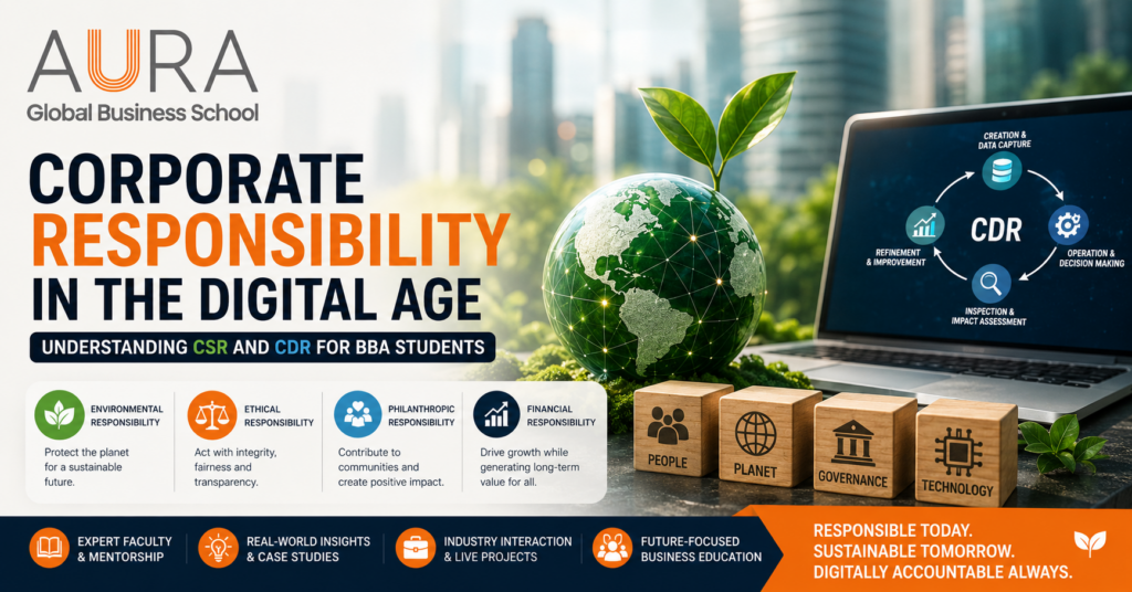 Corporate Responsibility in the Digital Age: Understanding CSR and CDR for BBA Students